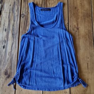 Patterson J. Kincaid Blue Linen Tank Top Size Medium